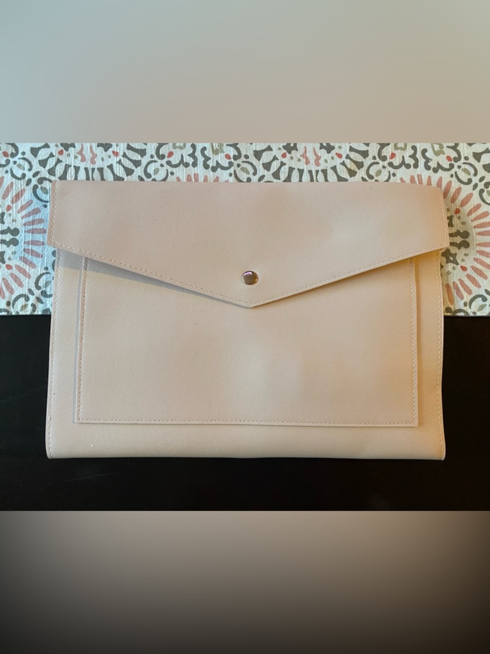 Glass Ladder & Co. Pale pink vinyl Wallet with Gold Hardware